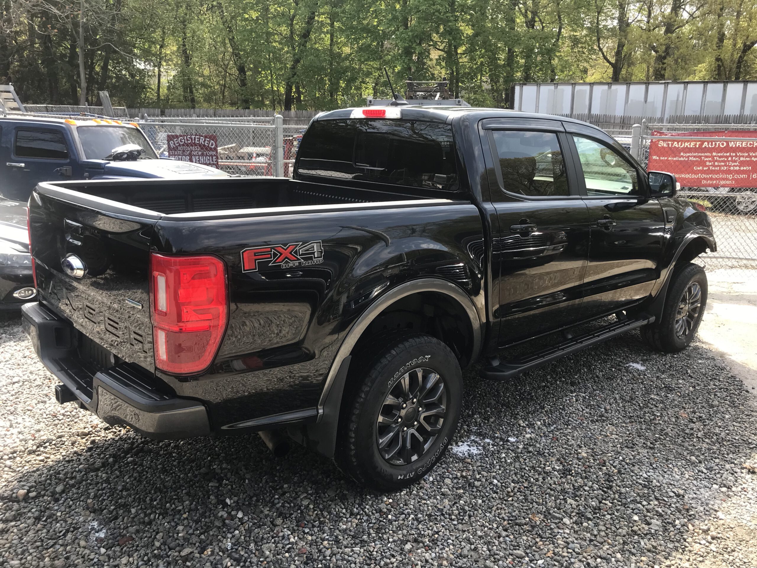 2019 Ford Ranger Lariat 4dr, 4×4, loaded, leather,  53K, front damage.   RUNS AND DRIVES. Good airbags. $15,999. full